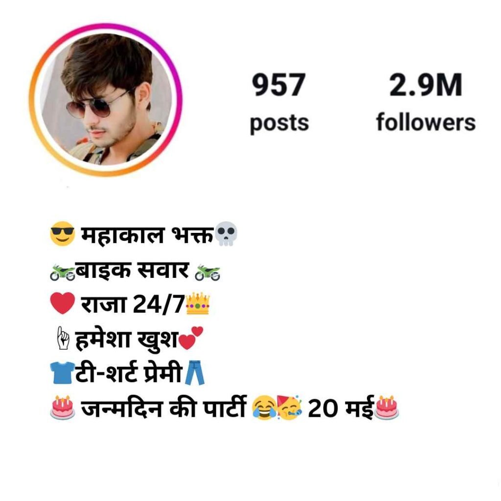 Instagram Bio Style Hindi