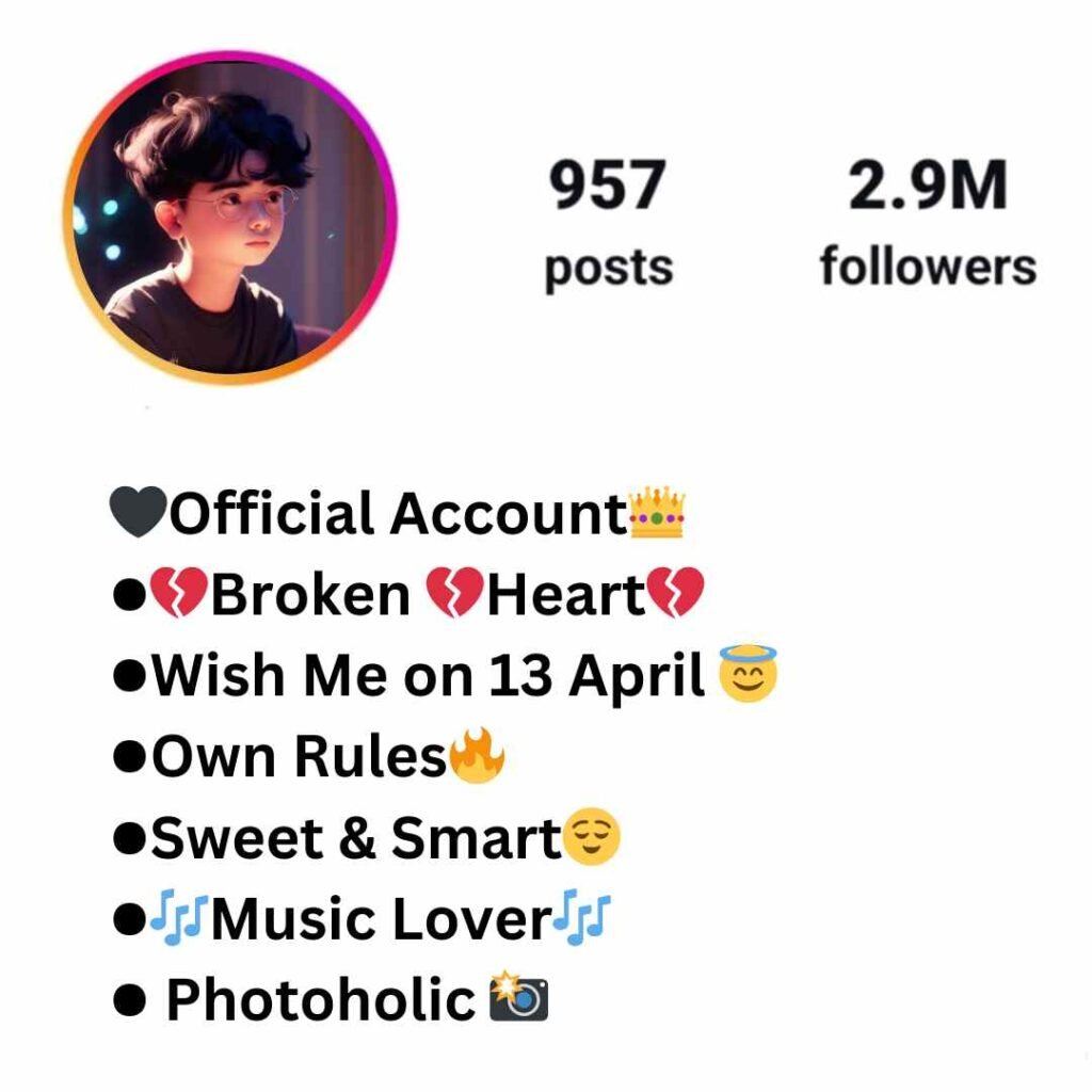 Broken Bio For Instagram