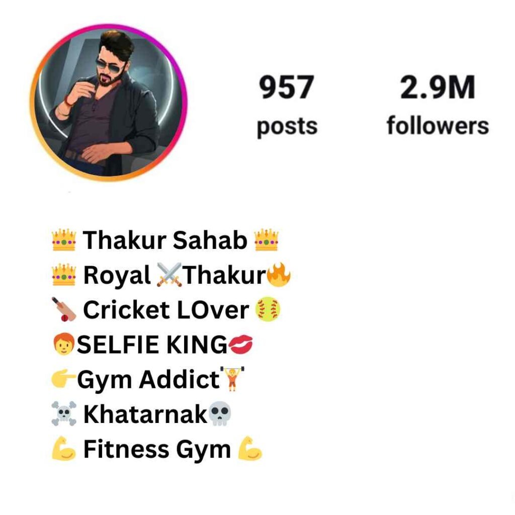 Thakur Bio For Instagram