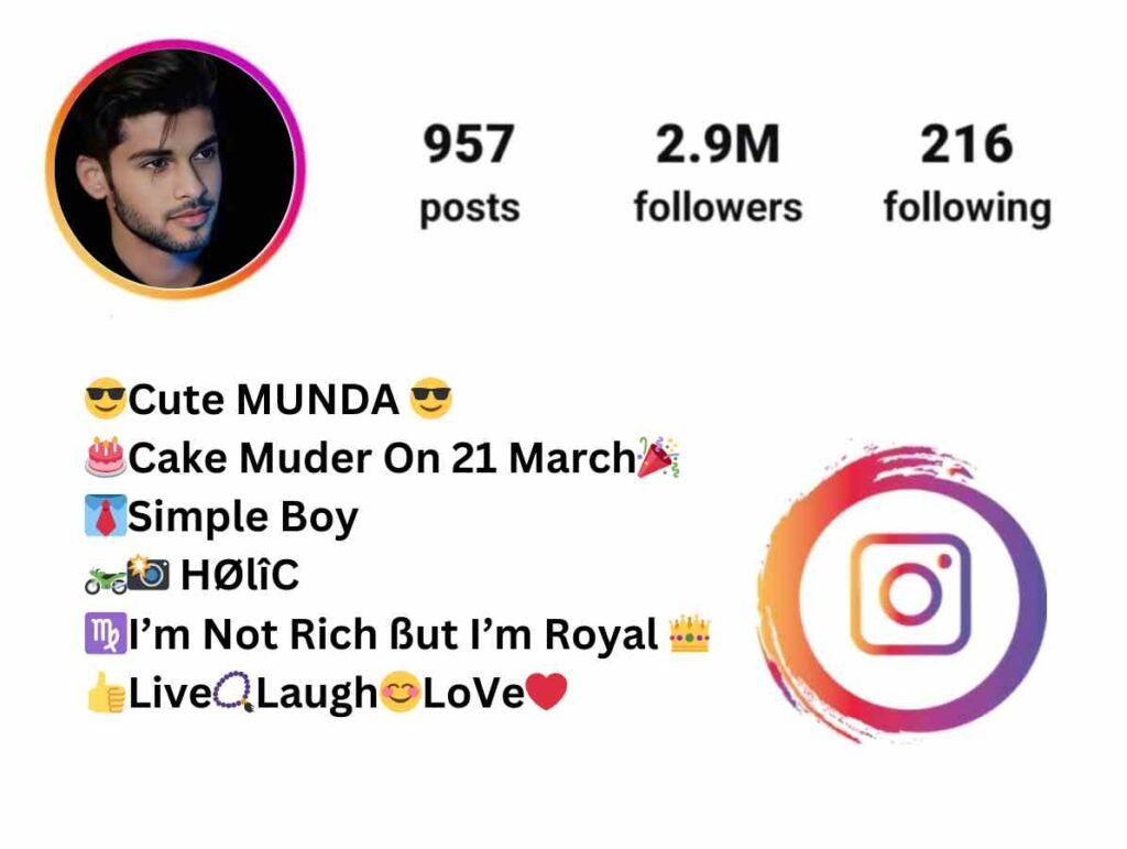 Cute boy bio for instagram