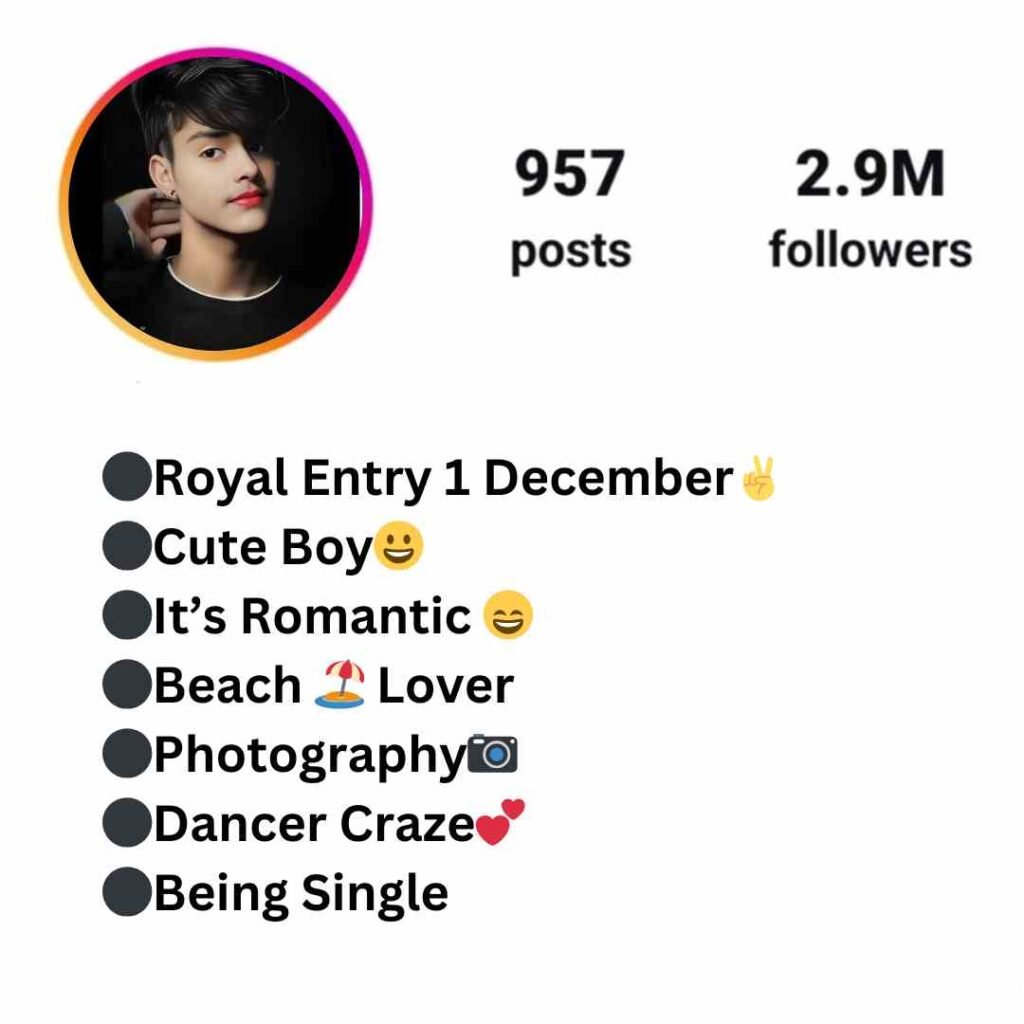 Cute boy bio for instagram