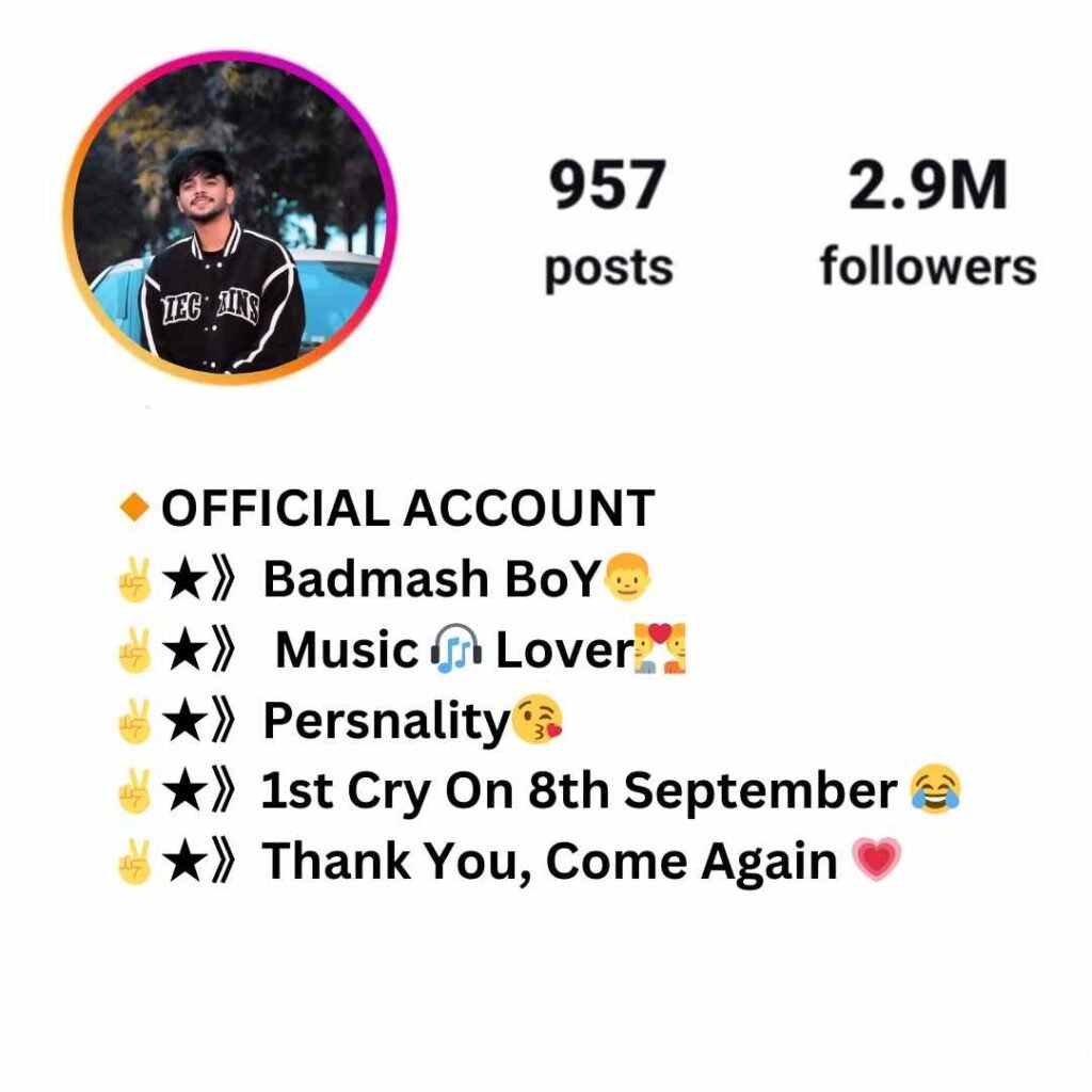 Instagram bio with emoji for boy