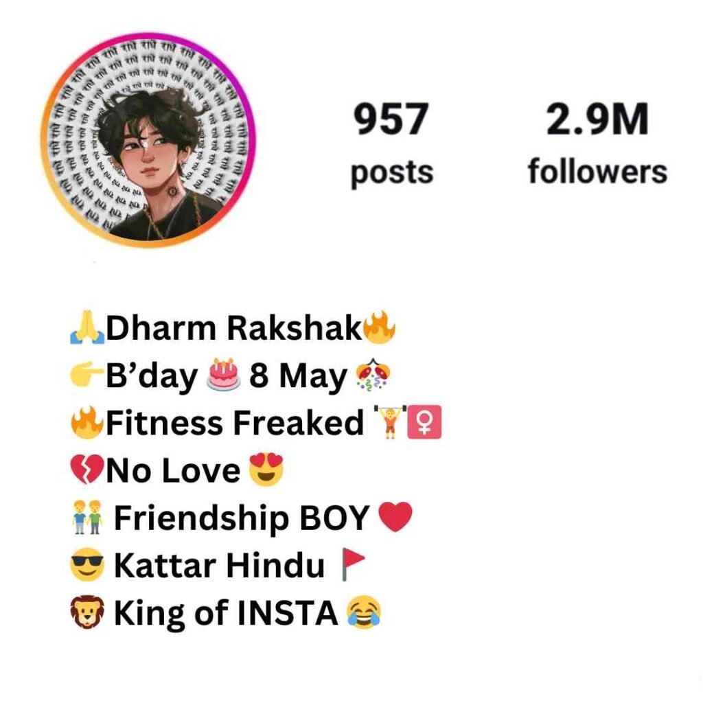 Hindu Bio For Instagram