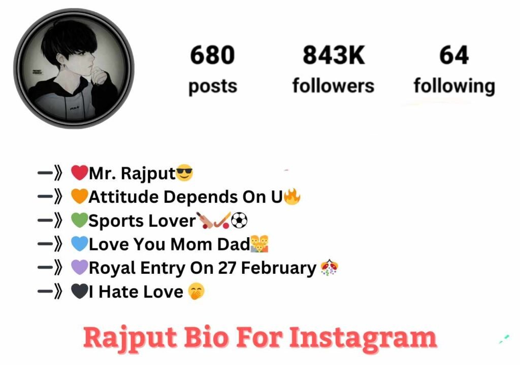 Rajput Bio For Instagram