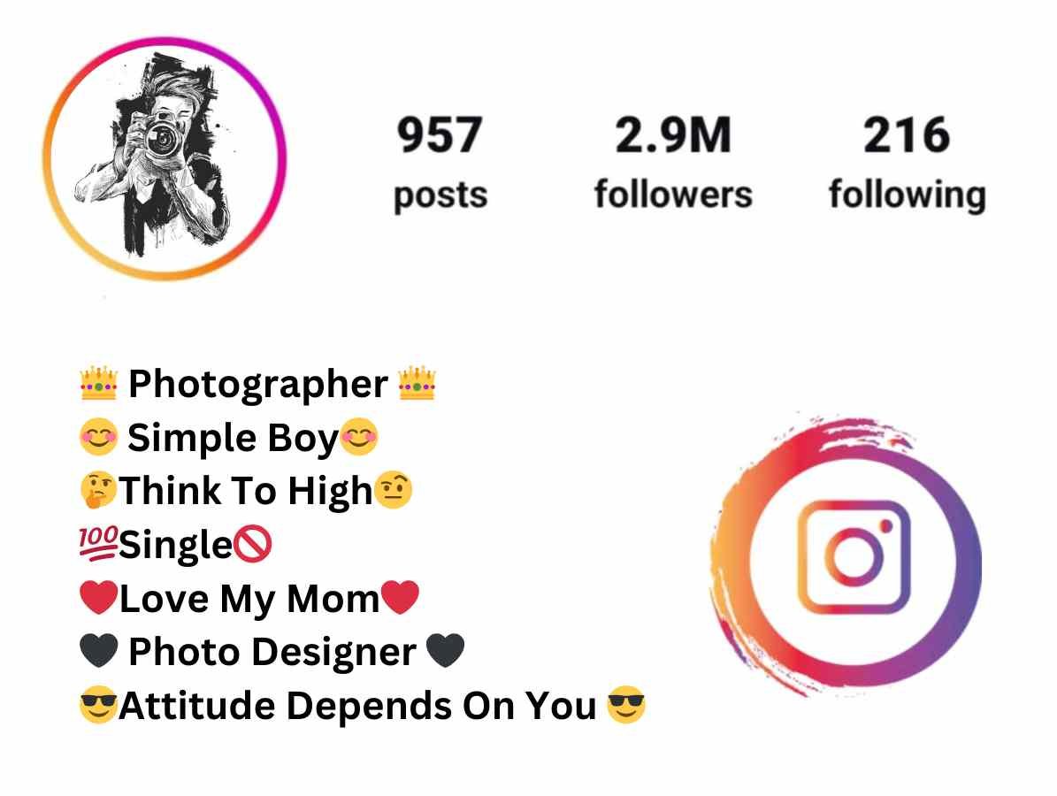 Photographer bio for instagram